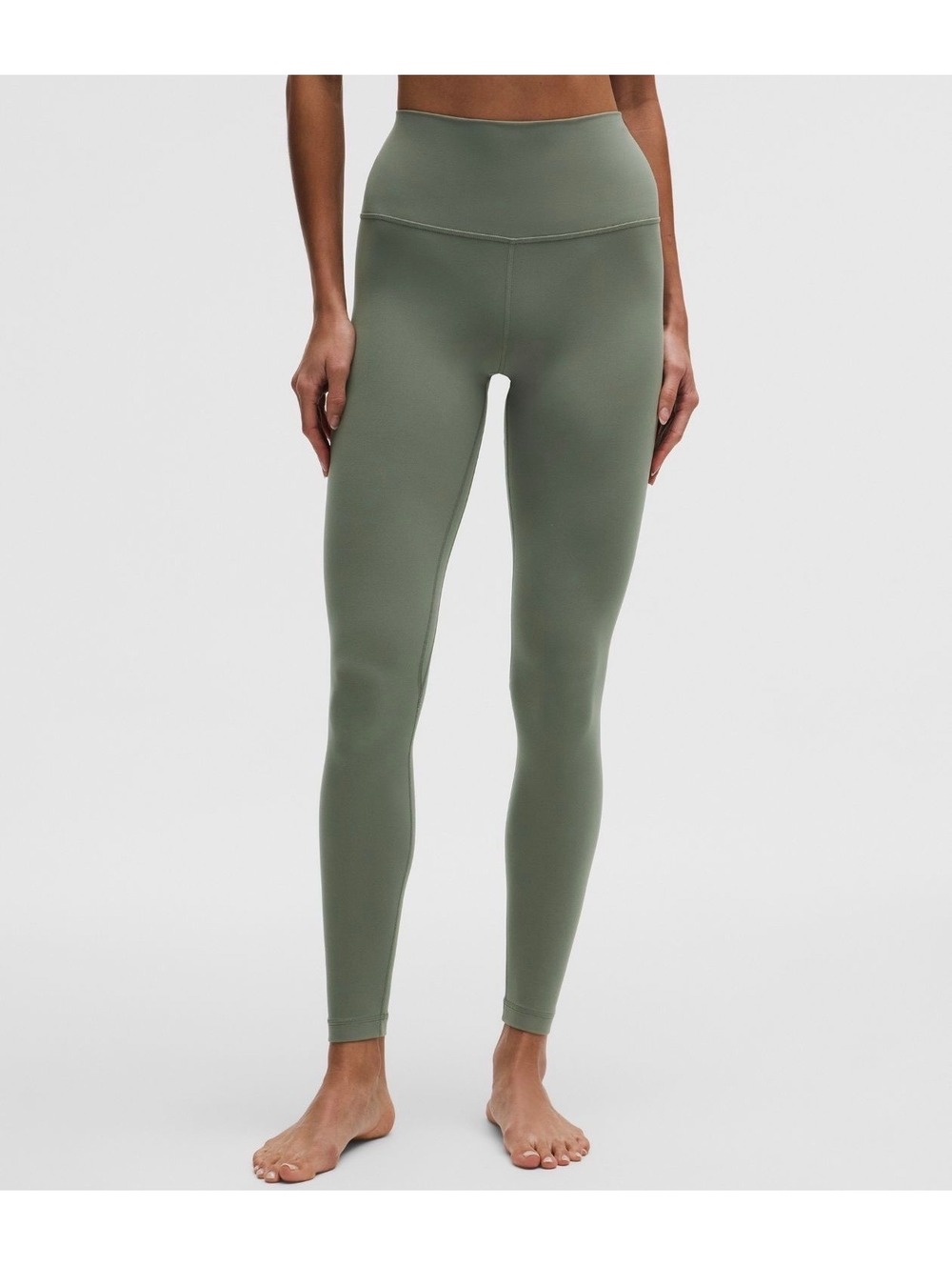 Lululemon athletica High-Waisted Sage Green Leggings Waistband Pocket Size 0